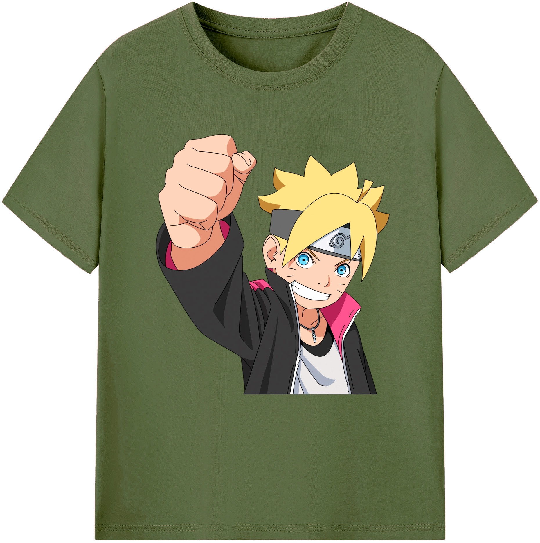（画像用） NARUTO -ナルト- うずまき ボルト Uzumaki Boruto 綿100％半袖Tシャツ（フロントプリント）